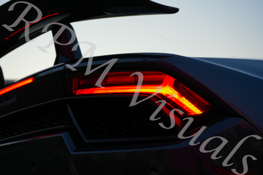 Lamborghini Huracan Tail Light Desktop Wallpaper